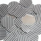 30mm Sequins Black Gray Corrugated Stripe Metallic