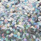 6mm Sequins Ultra Silver Lazersheen. Made in USA