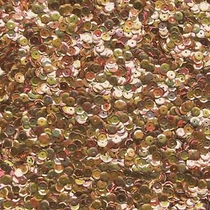 5mm Cup Sequins Gold Rainbow Iris Shiny Metallic. Made in USA