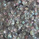 6mm Cup Sequins Smoke Gray Semi Frost Rainbow. Made in USA