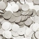 Silver Shiny Metallic 20mm Sequin Round Paillette Center Hole ~ Made in USA