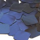 Navy Blue Metallic Sequin Square Diamond 1.5 inch Couture Paillettes