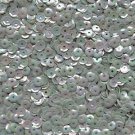 5mm Cup Sequins Aqua Seafoam Rainbow Iris Shiny Opaque. Made in USA