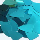 Teal Blue Green Metallic Fishscale Fin 1.5 inch Couture Sequin Paillettes