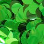 Sequins Lime Green Metallic 24mm (1") Flat Round Top Hole Paillettes