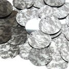30mm Sequins Digi Ice Camo Camouflage Gray Black Metallic