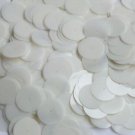 20mm Sequins Center Hole Porcelain White Semi Opaque. Made in USA