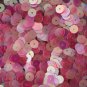 6mm Flat SEQUIN PAILLETTES ~ PINK CRYSTAL Rainbow Iris Iridescent ~ Made in USA