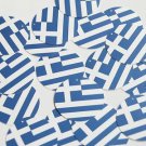 Round Sequin 1.5" Greek Flag Greece Blue White Opaque