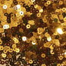3mm Flat SEQUIN PAILLETTES ~ GOLD Metallic ~ Made in USA.