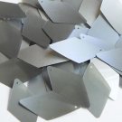 Long Diamond Sequin 1.75" Platinum Translucent Lazersheen