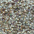 Cup Sequin 6mm Loose Silver Metallic Iris Rainbow Iridescent Made in USA