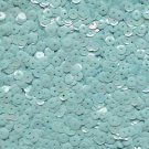 6mm Cup Sequins Pastel Blue Rainbow Iris Shiny Opaque. Made in USA