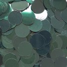 Sequins Deep Forest Green Metallic 24mm (1") Flat Round Top Hole Paillettes