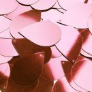 Pink Shiny Metallic Sequins Teardrop 1.5" Large Couture Paillettes