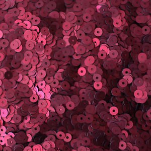 4mm Flat SEQUIN PAILLETTES ~ Burgundy WINE RED Matte SILK FROST ~ Made in USA.