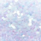 6mm Flat Loose Sequin Paillette Premium Aurora Crystal  Iridescent Reflective
