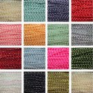 2.5mm PEARL BEADS by the YARD ~ Molded on THREAD ~ FUSED to string ~ BEAD TRIM