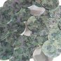 30mm Sequins Green Ivy Vine Leaf Silver Metallic