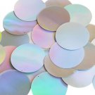 Silver Lazersheen Metallic Sequin 40mm Round Couture Paillettes