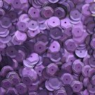 8mm Cup Sequins Purple Matte Silk Frost. Made in USA