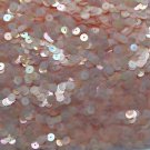 6mm Flat Sequin Paillettes ~ Pale Pink Frost Iridescent Rainbow ~ Made in USA