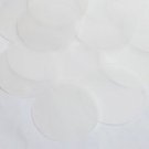 Round Sequin 2" Frosted Crystal Lexan Velvet Matte