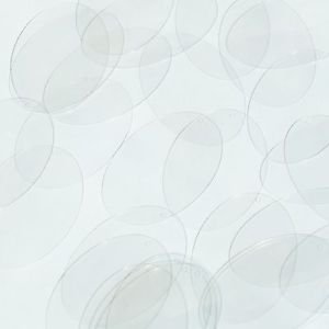 Oval Sequin 2" Crystal Clear Transparent See-Thru