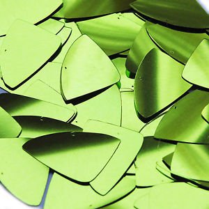 Lime Green Metallic Fishscale Fin 1.5 inch Couture Sequin Paillettes