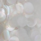 20mm ROUND SEQUIN PAILLETTE ~ Light Crystal Rainbow Iris Iridescent ~Made in USA