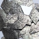 Long Diamond Sequin 1.75" Gray Black Snakeskin Reptile Pattern Metallic