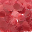 20mm Sequins Coral Pink Orange Transparent See-Thru. Made in USA