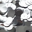 20mm Sequins Center Hole Hematite Shiny Gray Metallic. Made in USA
