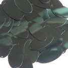 Forest Green Metallic Sequins Oval 1.5 inch Large Couture Paillettes