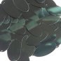 Forest Green Metallic Sequins Oval 1.5 inch Large Couture Paillettes