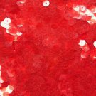 6mm Sequins Bright Coral Orange Transparent See-Thru. Made in USA