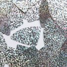 Silver Glitter Hologram Reflective Fishscale Fin 1.5" Couture Sequin Paillettes