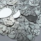 Teardrop Sequin 1.5" Gray Stone Rocks Pebbles Gravel Silver Metallic