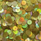 10mm Flat SEQUIN Loose PAILLETTES ~ Yellow GOLD LAZERSHEEN Reflective Iridescent