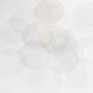Round Sequin 40mm 2 hole Crystal Clear Transparent See-Thru