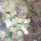 8mm Flat SEQUIN Loose PAILLETTES ~  Premium MIRROR CRYSTAL Blaze IRIDESCENT