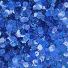 6mm Flat SEQUIN PAILLETTE ~ Royal BLUE Laser HOLOGRAM Multi Metallic Reflective