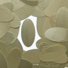 Gold Matte Silk Frost Sequins Oval 1.5" Large Couture Paillettes