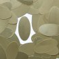 Gold Matte Silk Frost Sequins Oval 1.5" Large Couture Paillettes
