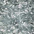 3mm Sequins Silver Matte Silk Frost. Made in USA