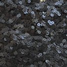 4mm Sequins Black Matte Silk Frost. Made in USA