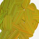 Yellow Sequins City Lights Reflective Oval 1.5 inch Large Couture Paillettes