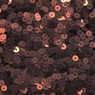 4mm Flat SEQUIN PAILLETTES Loose ~ Brown Bronze Matte Silk Frost ~ Made in USA