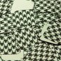 Square Diamond Sequin 1.5" Black Gold Houndstooth Pattern Metallic