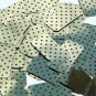 Rectangle Sequin 1.5" Black Polka Dot on Gold Metallic